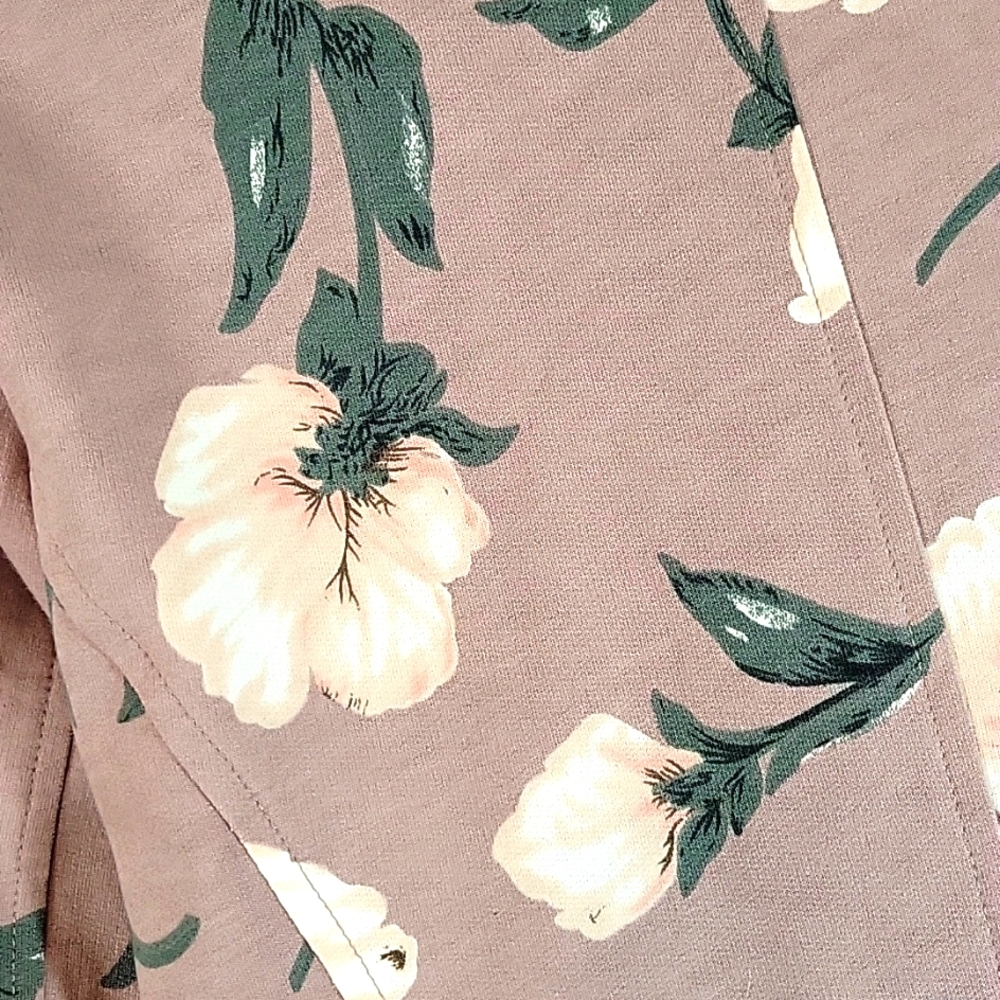 Roly Poly Floral Bomber Jacket w Brass Detail  Size M - Picture 12 of 12